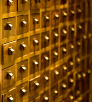 drawers of spectrograms in Lick plate vault